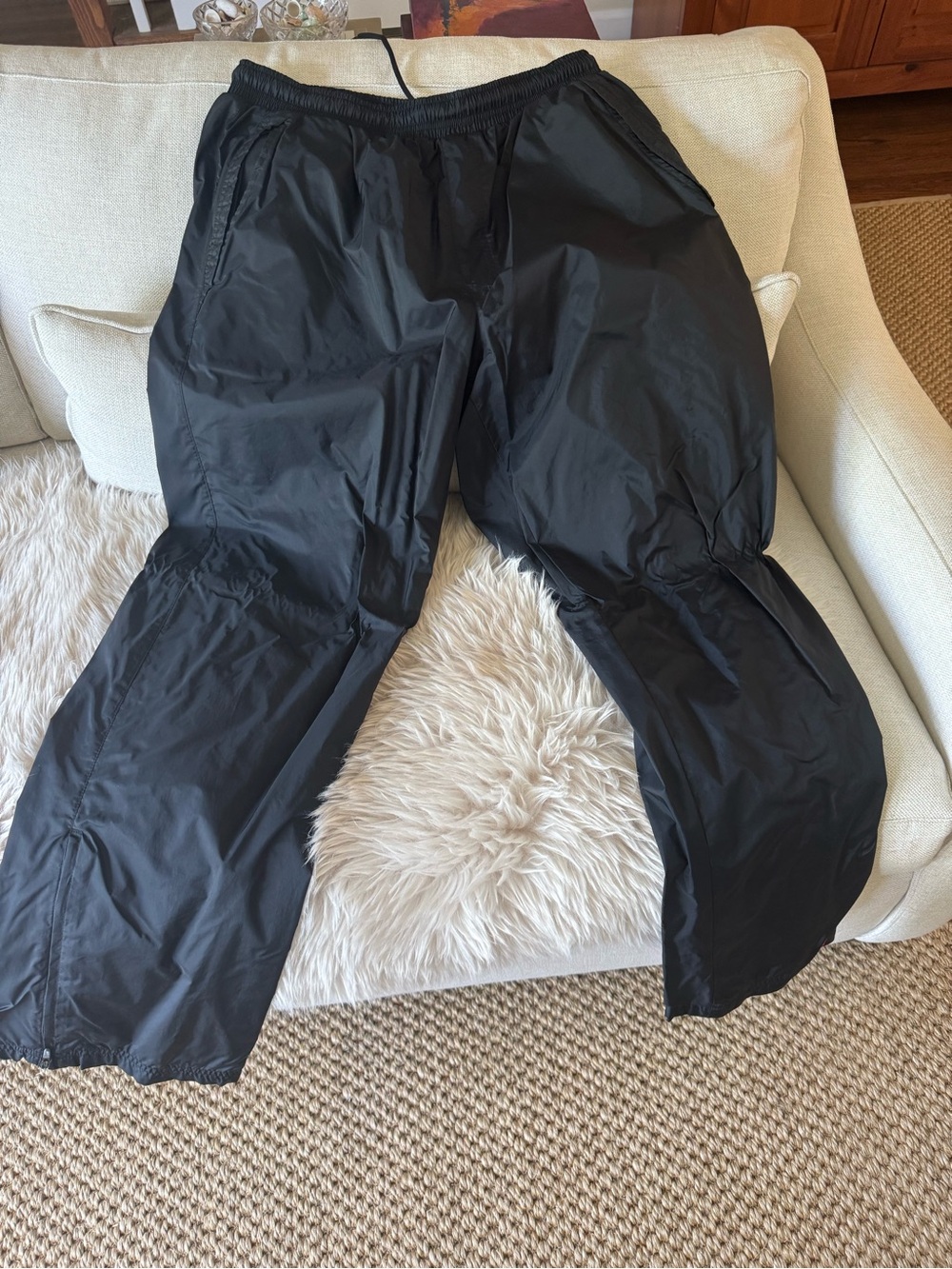 1990s Nike Black Men's Windbreaker Jogger Pants
